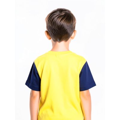 Urbnyard Kids Cool Dude Robot Graphic T-Shirt, Yellow