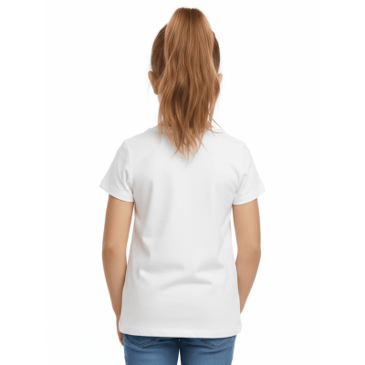 Urbnyard Girls Princess Print T-Shir, tWhite 