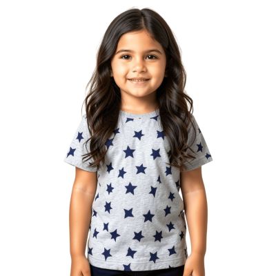 Urbnyard Starry Day Kids T-Shirt, Grey