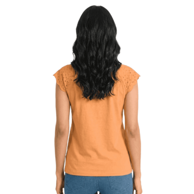 Urbnyard Ladies Crochet Top, Orange 