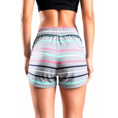 Urbnyard Multi-Stripe Casual Cotton Shorts