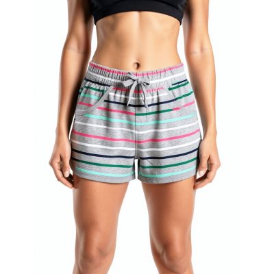 Urbnyard Multi-Stripe Casual Cotton Shorts