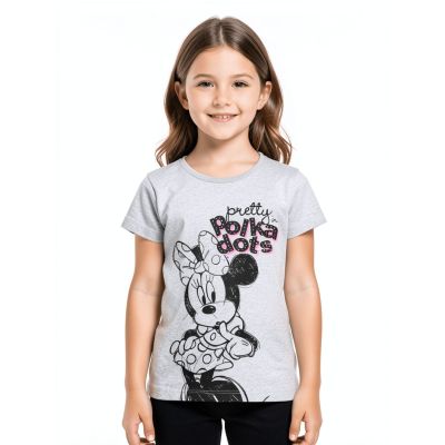 Urbnyard Pretty in Polka Dots Graphic T-Shirt, Grey