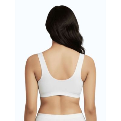 Urbnyard Women’s Seamless Ruched Bra Top, White