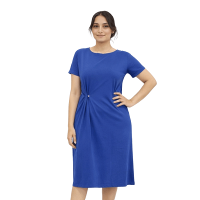 Urbnyard Women’s Twist-Waist Midi Sheath Dress, Blue